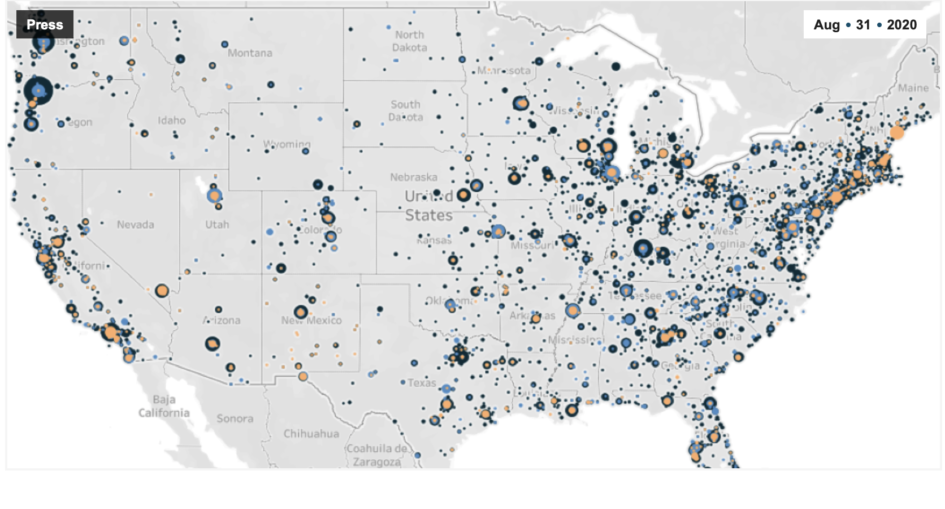 US Protests May 24 - Aug 22 2020